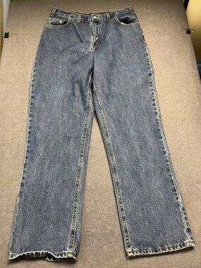 FADED GLORY Jeans Co. Men's Jeans Size 36x30 Blue Relaxed Straight Leg Cotton
